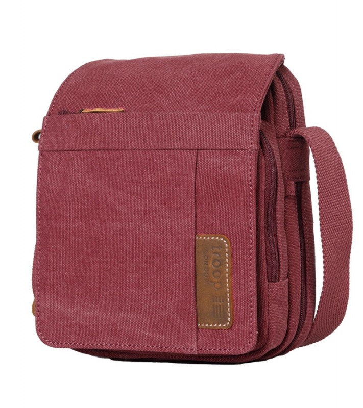 Troop London TRP0220 Unisex brašna přes rameno - Burgundy