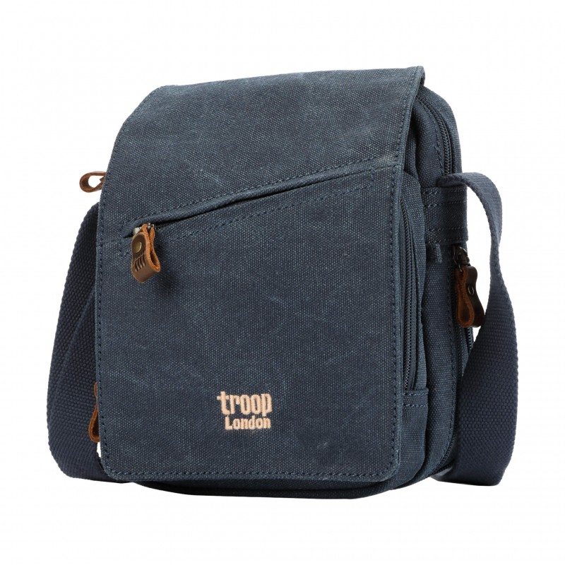 Troop London TRP0239 Rozšířitelná menší taška přes rameno - Denim