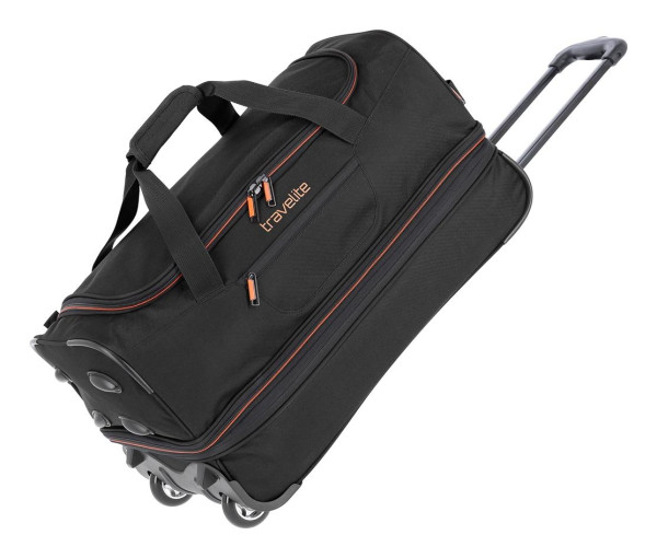 Travelite Basics Wheeled duffle S Black/orange